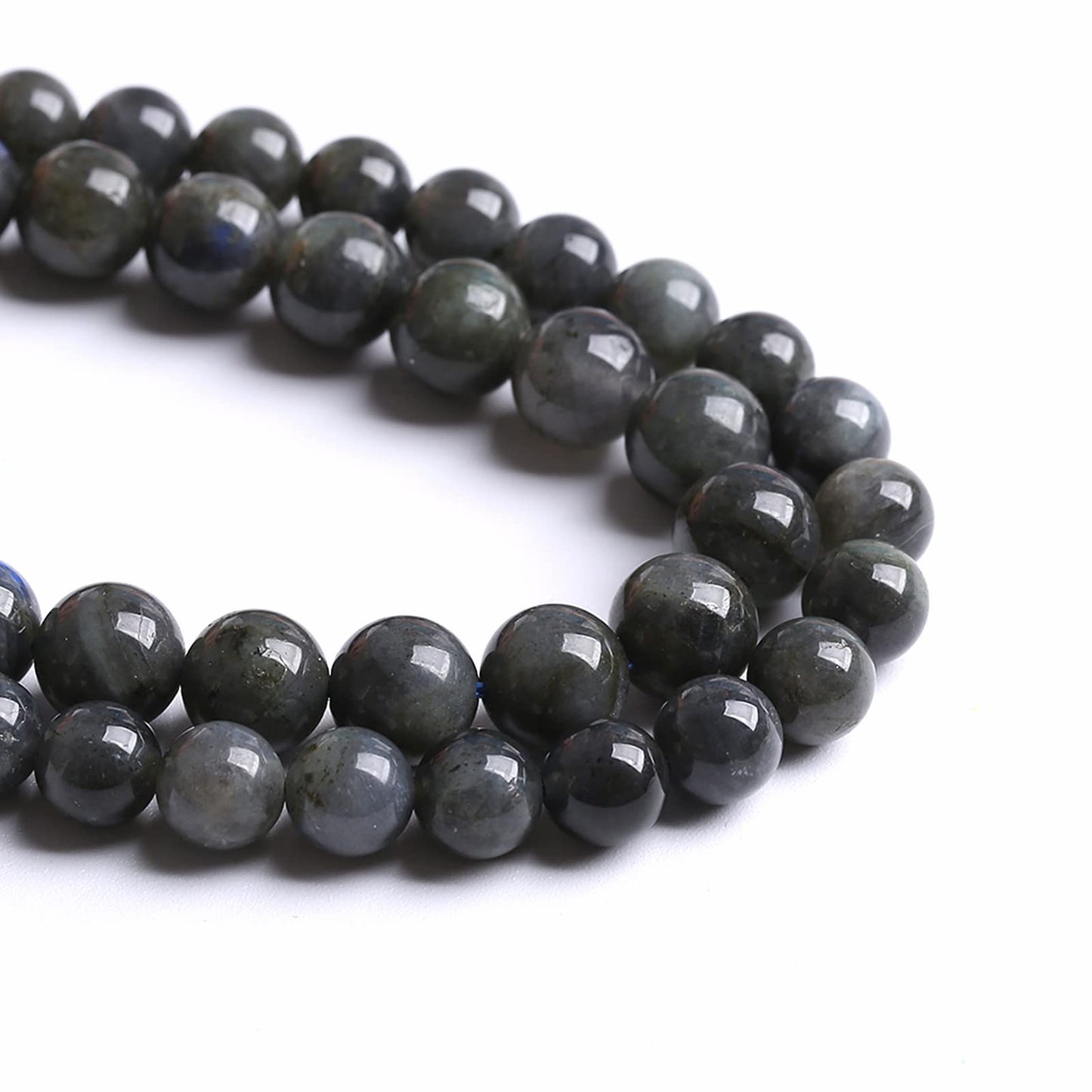 4MM 88PCS Natural Stone Black Labradorite Beads Crystal Loose Beads for Jewelry Making DIY Bracelet