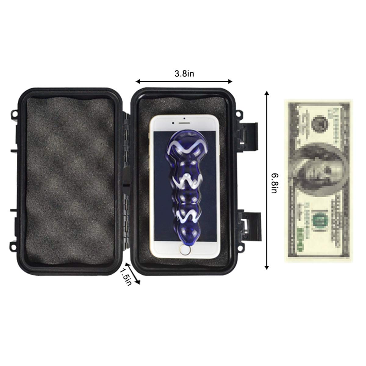 Magnetic Key Holder Under Car Waterproof Magnetic Stash Box for GPS Trackers Hide a Key Outside Magnetic key Box Under Car GPS Tracker Holder Case - Hide Your Items Anywhere