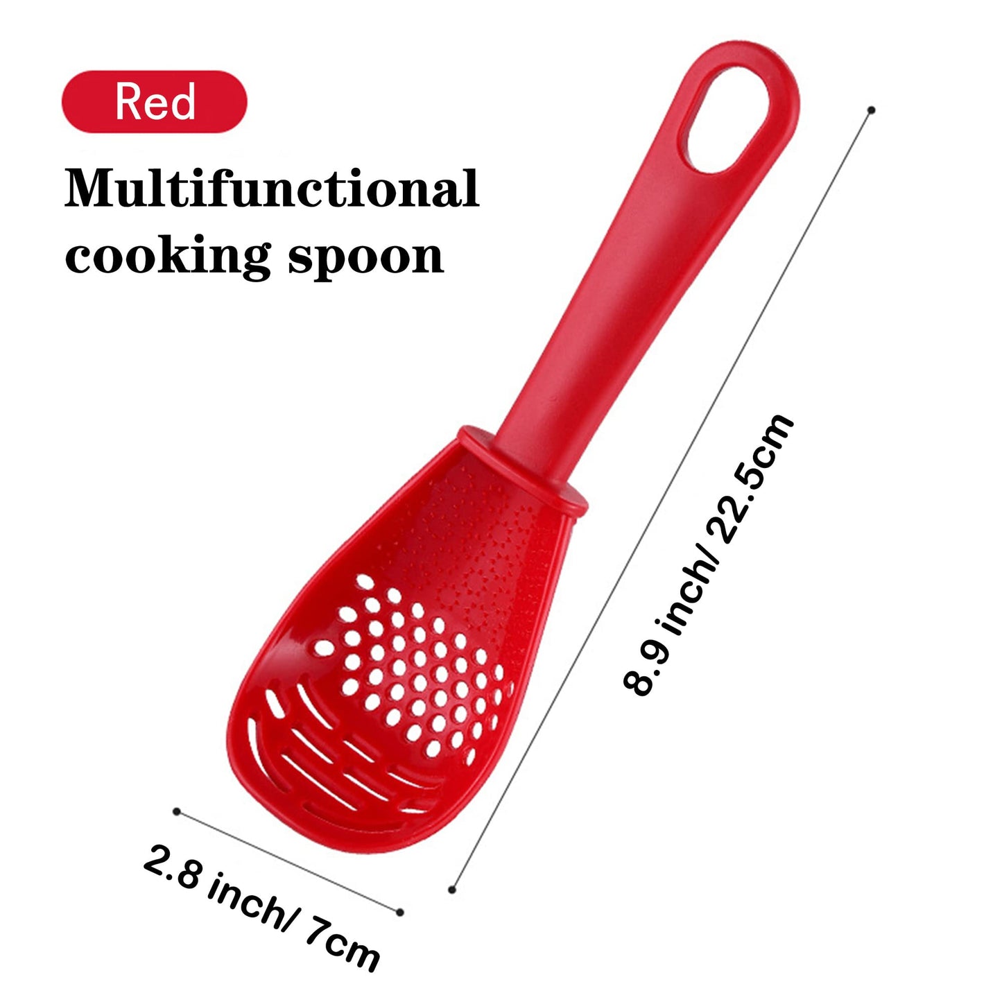 3 Pack Multifunctional Kitchen Cooking Spoon, Muulaii 6 in1 Kitchen Gadgets Strainers for Egg Yolk Separator- Grater Masher- Colander Skimmer Scoop