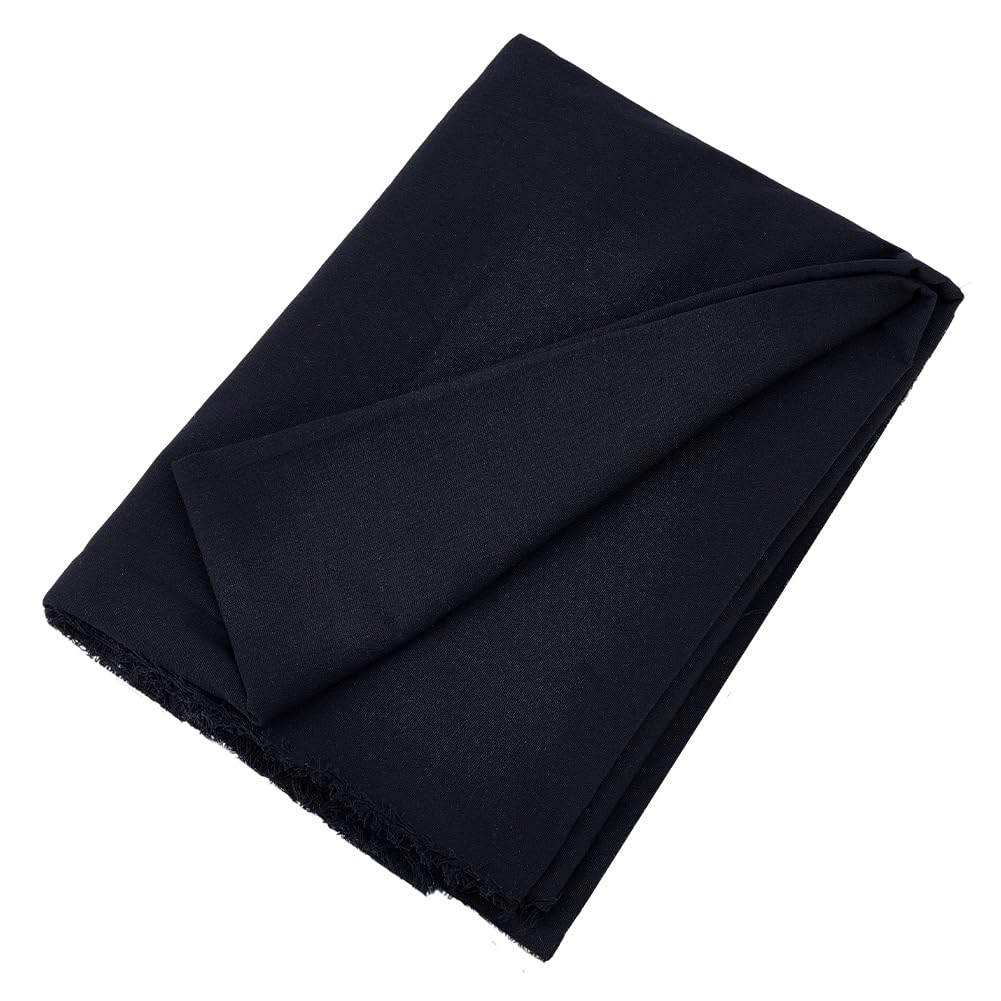 MAYJOYDIY Black Canvas Fabric 2.2 Yards x 59 Inch (8oz) Duck Canvas Cloth with Large Size Polyestercotton Sewing Material for Painting Sewing Crafts Bag Backing Covers Handmade Home Decor