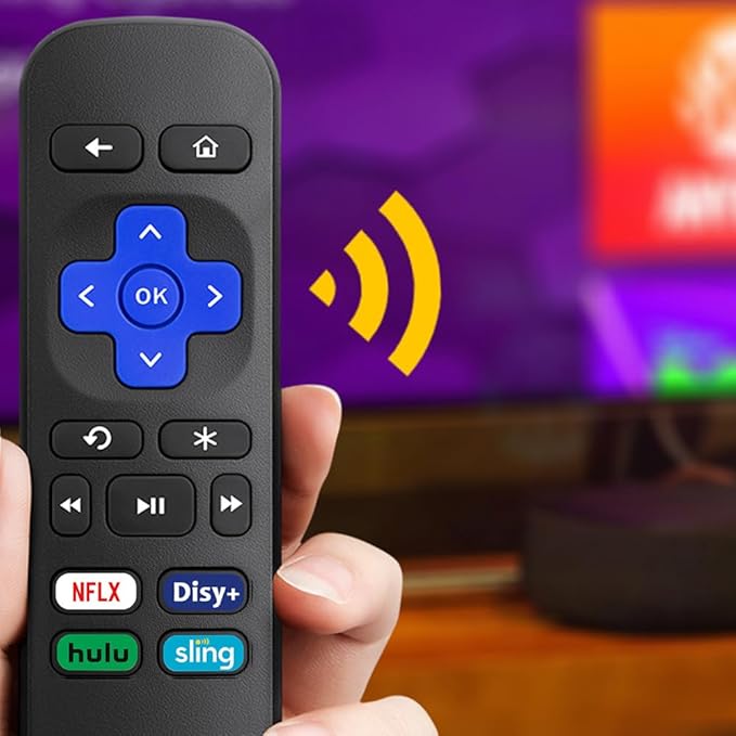 Universal Replacement Remote Control for Roku Express, for Roku Premiere, for Roku Box, for Roku Player, for Roku 1 2 3 4 -【NOT for Stick or TV】
