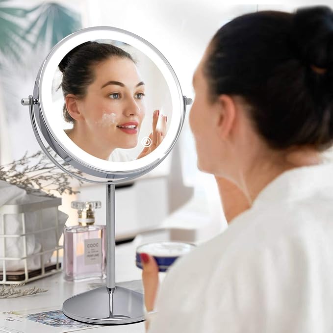 LED Bulbs 3 Pack Makeup Mirror Bulb Replacement for Cosmetic Vanity Makeup Mirror with Single Double Sided Lighted Magnification, Equivalent to 35W Incandescent Bulb 350LM AC120V (Warm White 3000K)