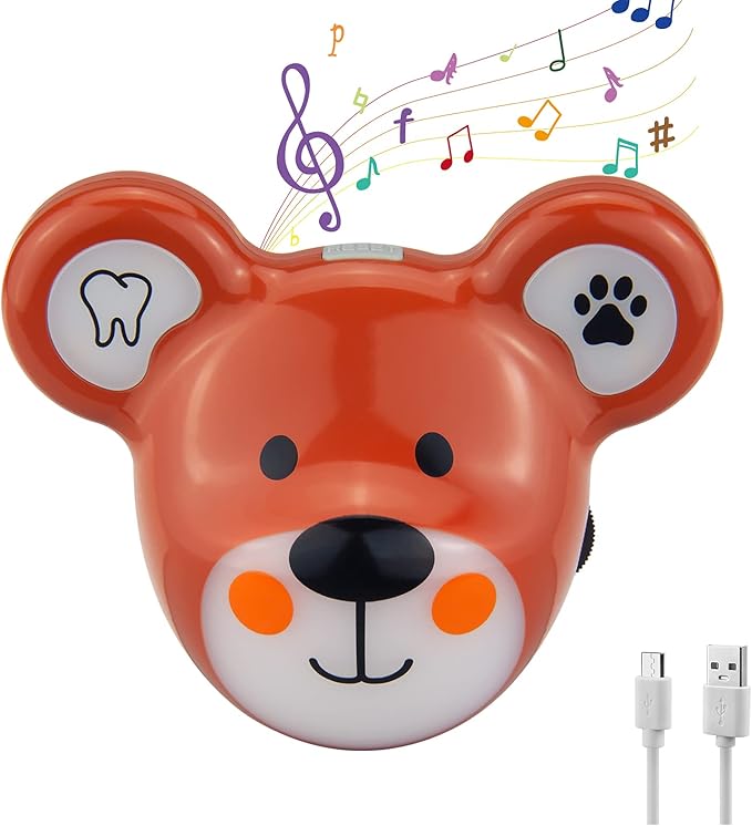 Musical Timer for Kids, Rechargeable Battery 2 Minute Toothbrush Timer and 20 Seconds Bathroom Hand Wash Timers with LED Color Light, 3 Volume Options Musical Timers for Bathroom