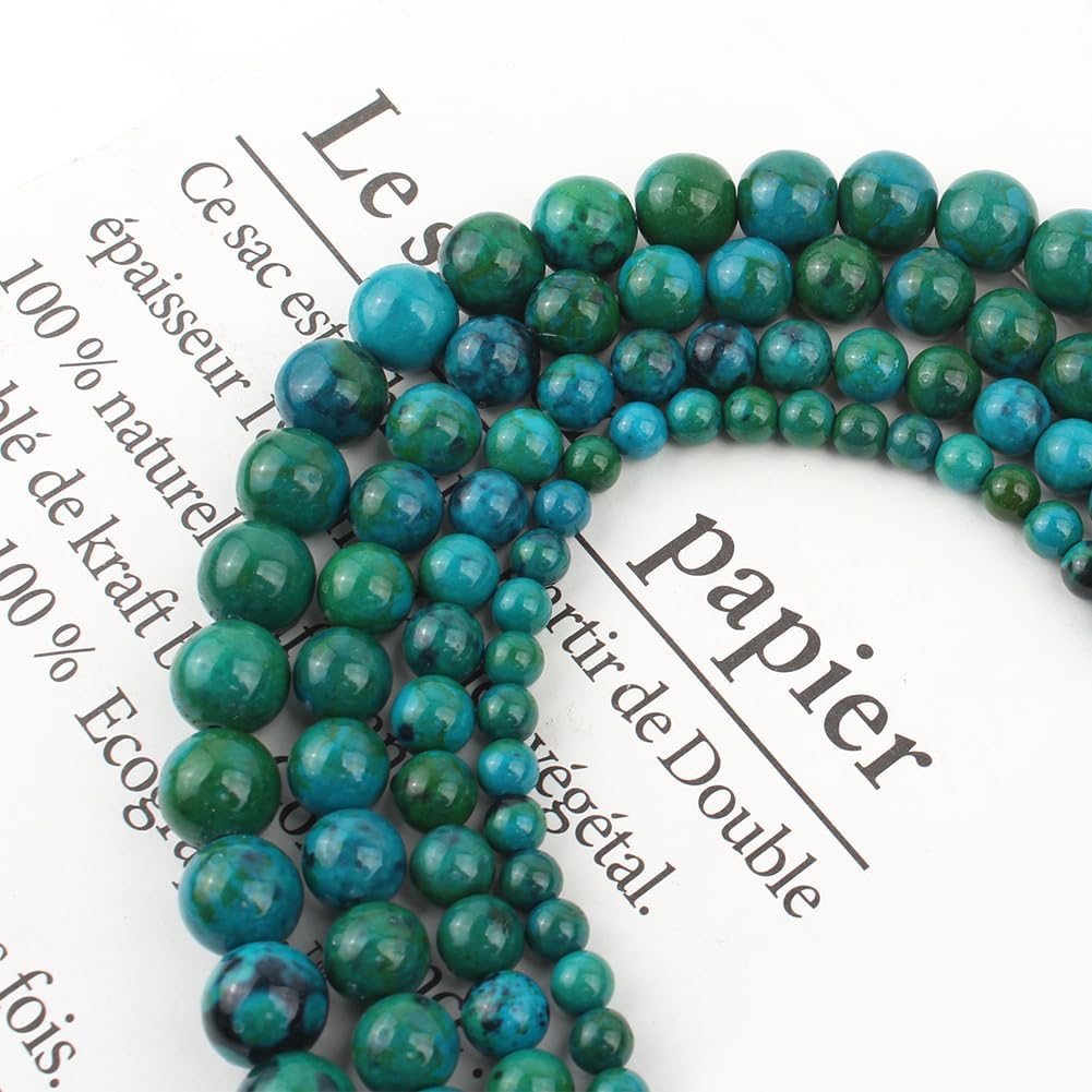 About 45pcs 8mm Natural Stone Beads Phoenix Stone Beads Energy Crystal Healing Power Gemstone for Jewelry Making, DIY Bracelet Necklace