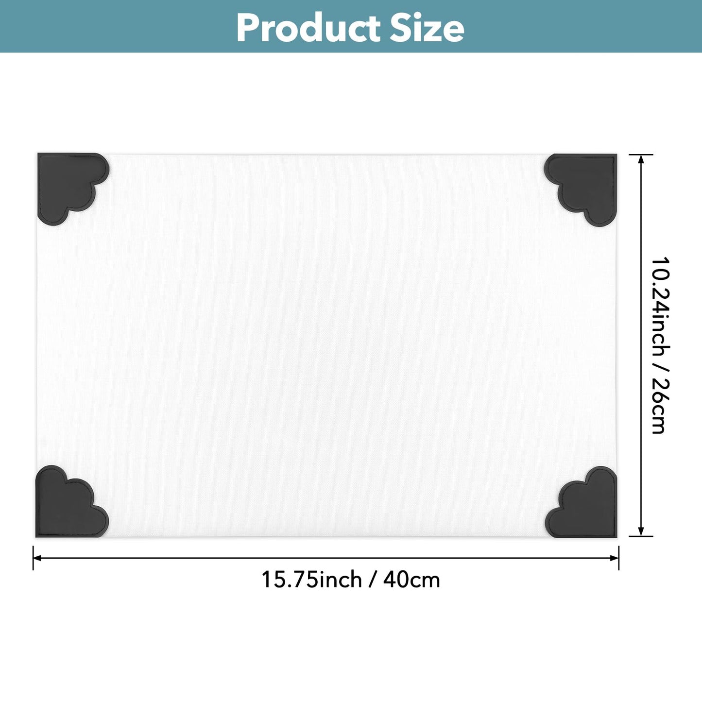 BAOFALI 3Pcs/Set Non-Stick Craft Mat; Heat Resistant Media Surface Mat with Weighted Reinforced Corners for All Stamping, Ink Blending, Stenciling Scrapbooking Craft Projects (15.75x10.24inch)