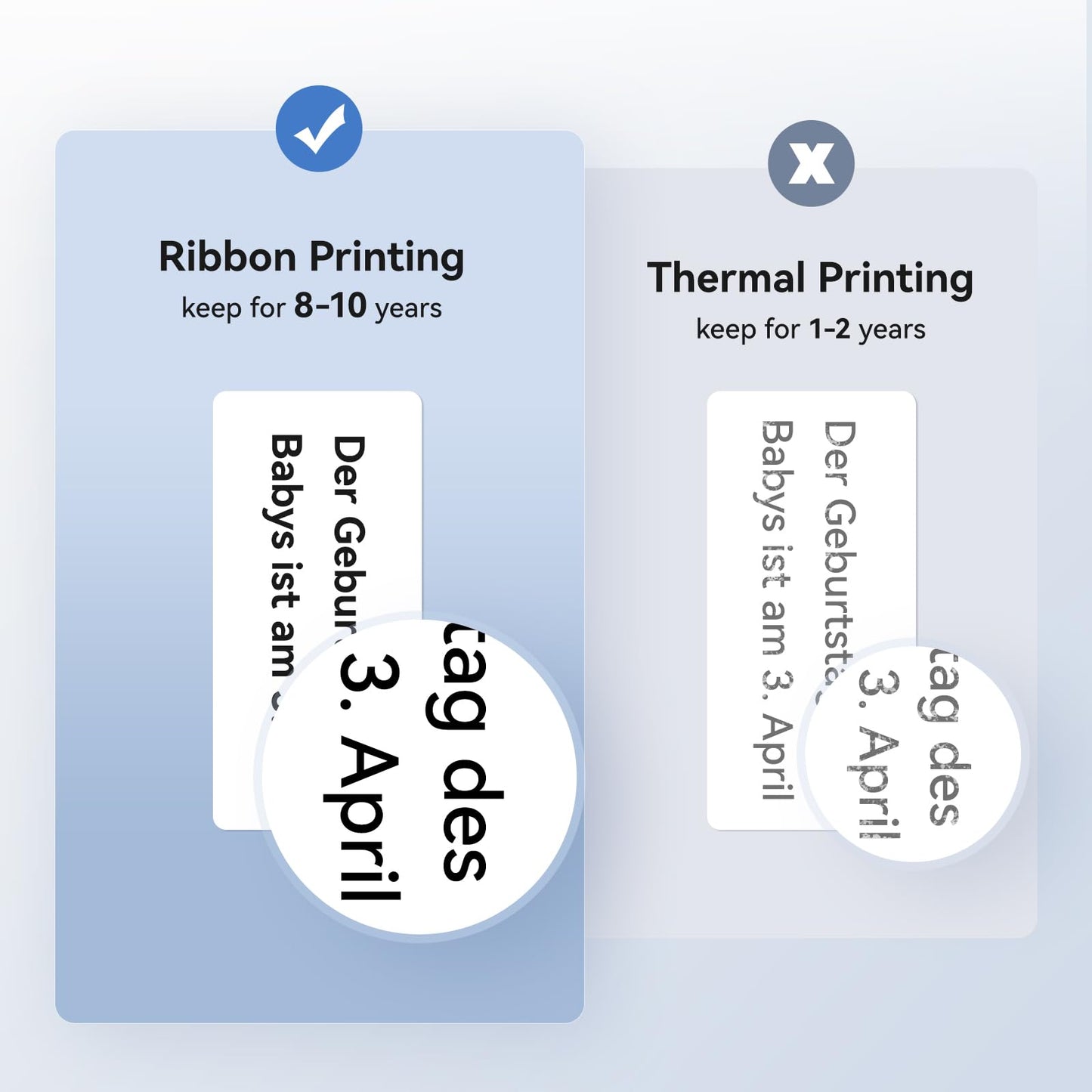 NIIMBOT Compatible M2 Labeling Ribbon, Replacement Refill Tapes, Only for M2 (Blue) Thermal Transfer Label Printer, Clear Printing, Long Storage Time, Up to 24 Meters, Red