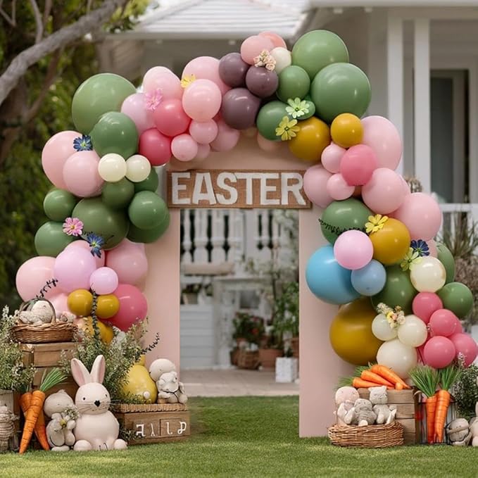 Pastel Pink Balloon Garland Double Stuffed Light Baby Pink Balloon Arch Kit Different Sizes 18/12/5 Inch Latex Color for Baby Shower Birthday Bridal Wedding Gender Reveal Princess Party Decorations