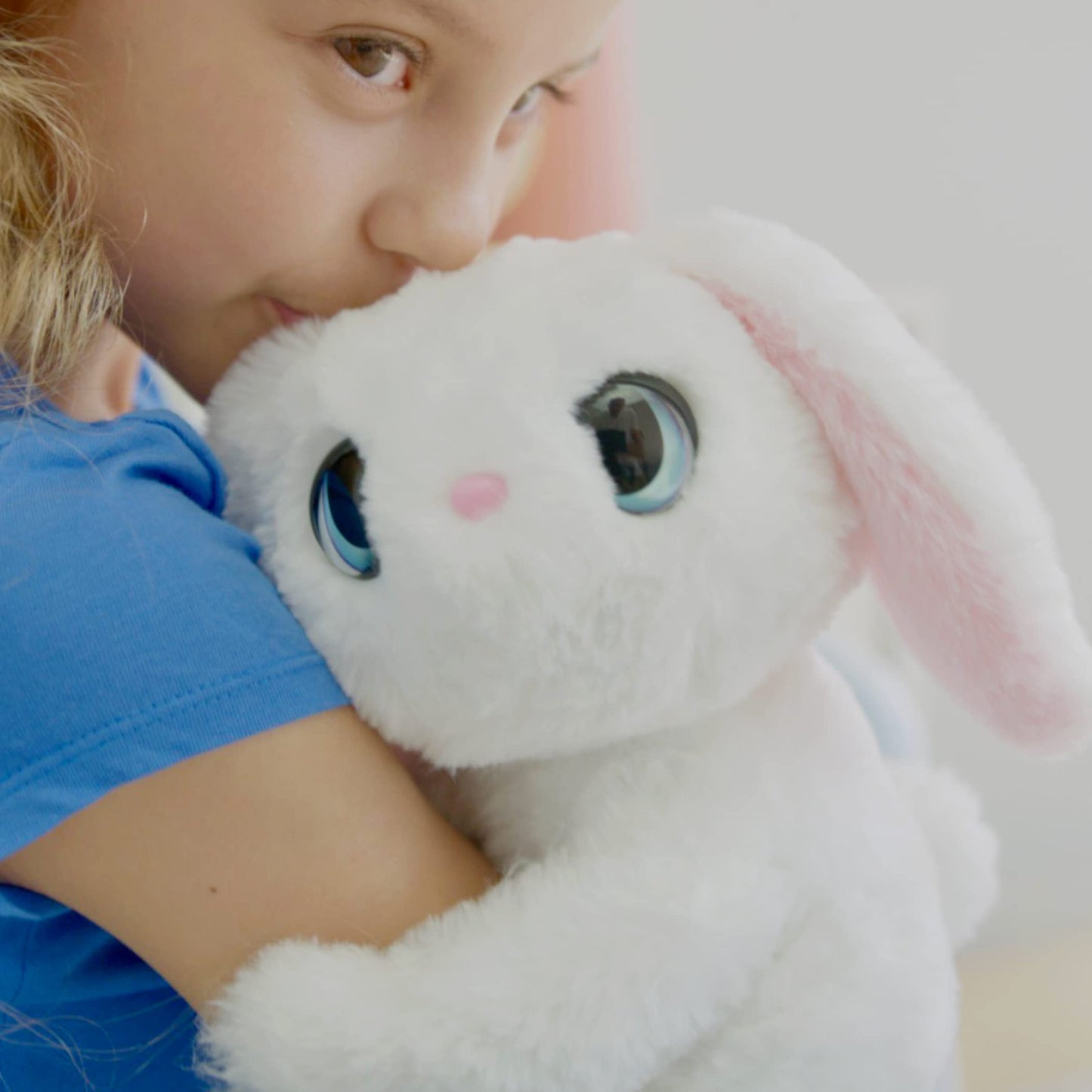 My Fuzzy Friend Poppy The Snuggling Bunny,White