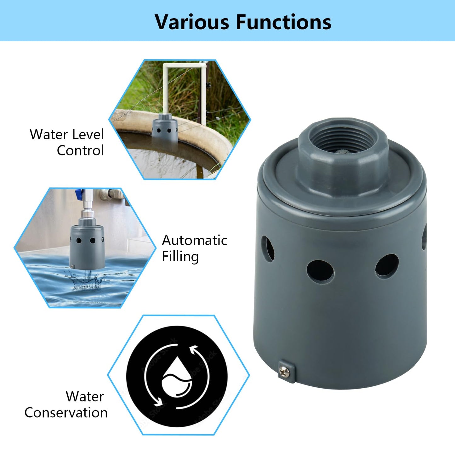 1" Automatic Float Valve Watering System-Ensure Reliable Water Supply, Replace OME 718H Water Trough Float Valve, Cattle Water Tank Float Valve, Livestock Water Tank Float
