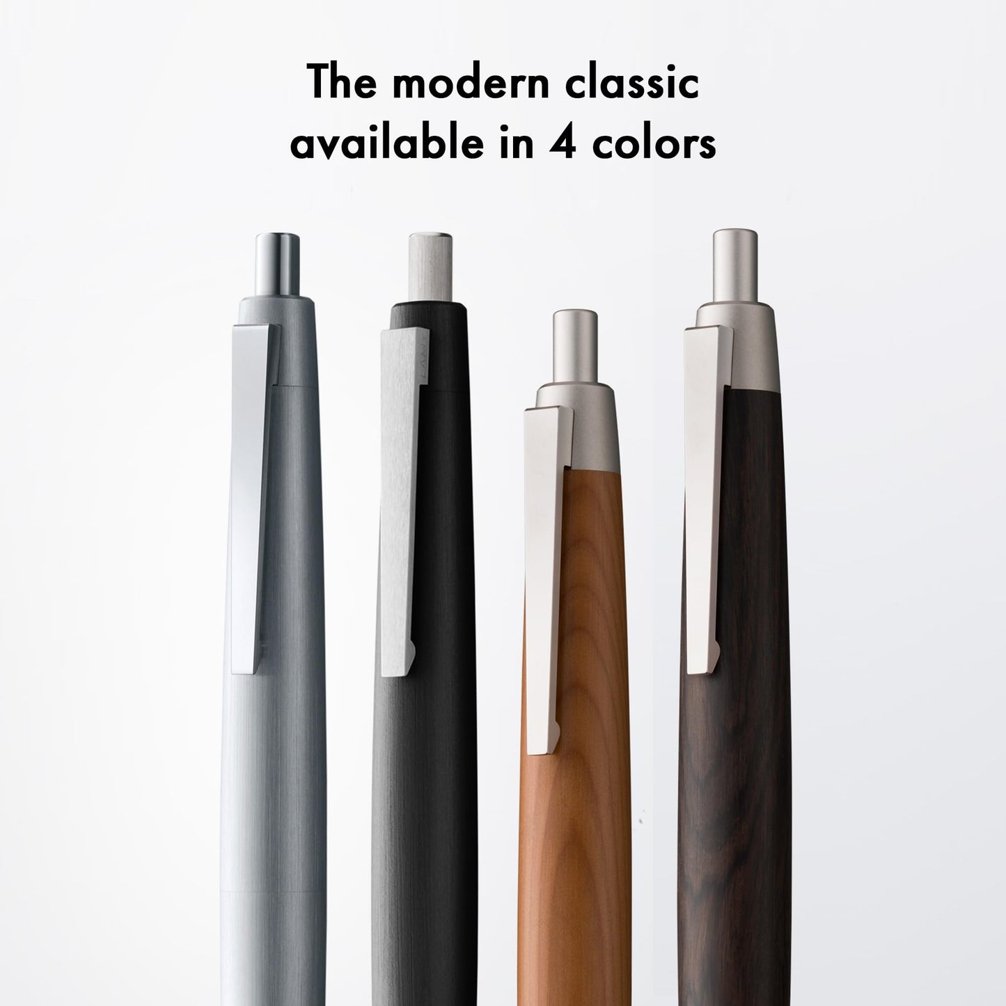 Lamy 2000 black - elegant ballpoint pen in robust fibreglass barrel - perfectly balanced - incl. giant refill M 16 in line width M in black