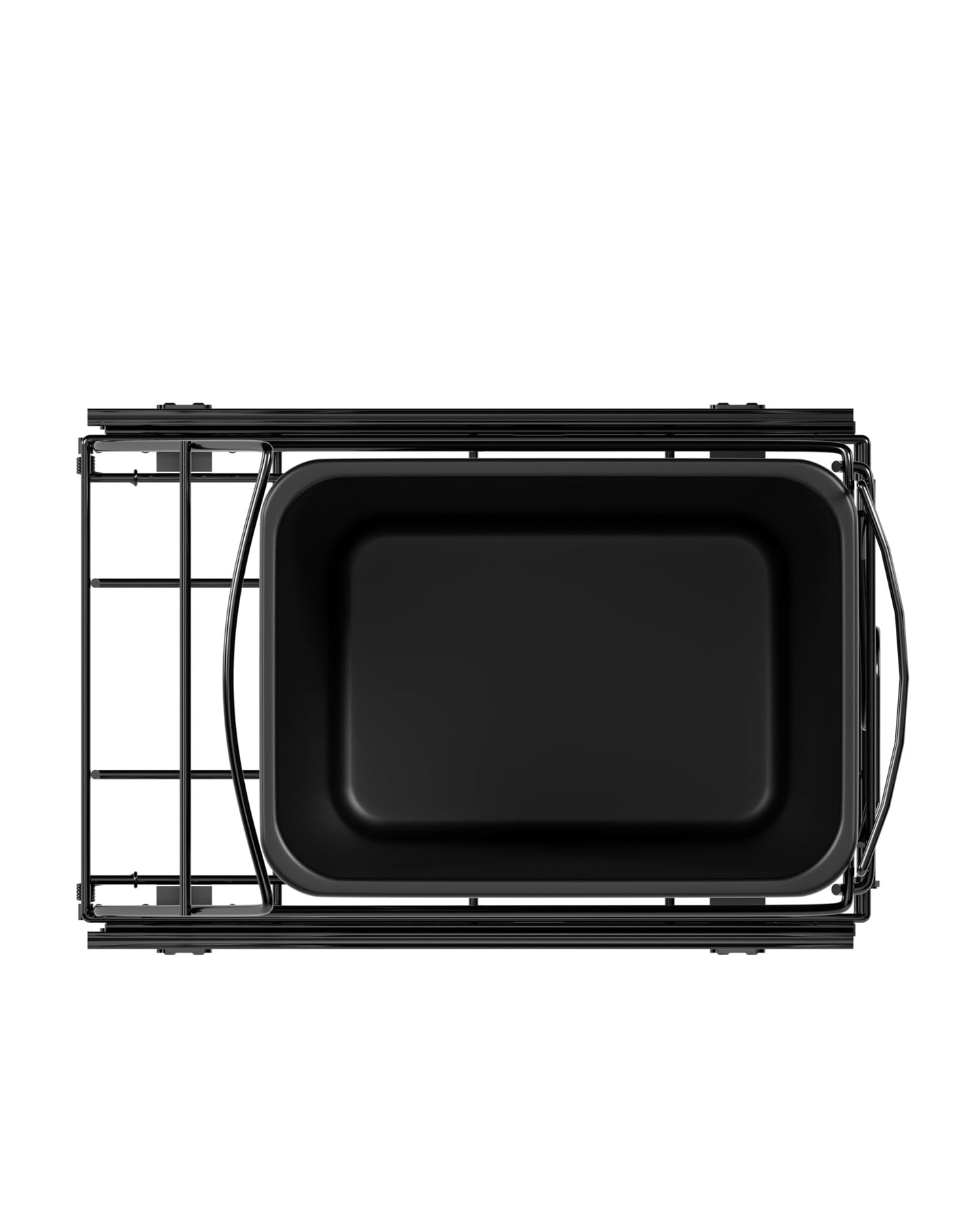 SOCONT Pull Out Trash Can Under Cabinet Adjustable Trash Can Holder for 7 to 11 Gallon Bin Bottom Mount Slide Out Trash Rack for Narrow Cabinets(Black, No Bin Included)