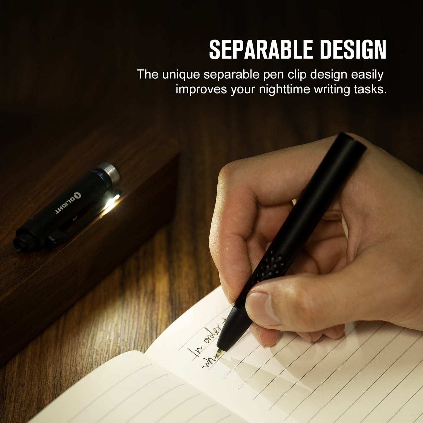 OLIGHT O'Pen Glow EDC Pen Light, 120 Lumens Rechargeable Pen Flashlight with Green Beam, Portable Writing Pen for Presentation, Office, Inspection, Outdoor Use, Professional Gift(Black)