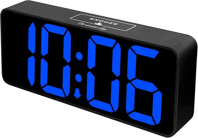 DreamSky Large Digital Alarm Clock Big Number for Seniors/Visually Impaired