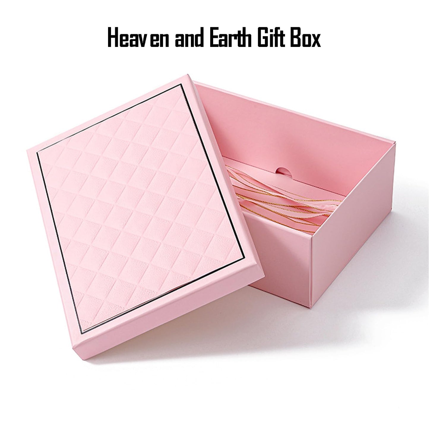 kaxilu Light yellow Gift Box Luxury With Lid & Ribbon, Foldable Gift Boxes 4 Pack 9.8x7x3.3Inches - Elegant Wedding & Birthday Packaging Gifts Box