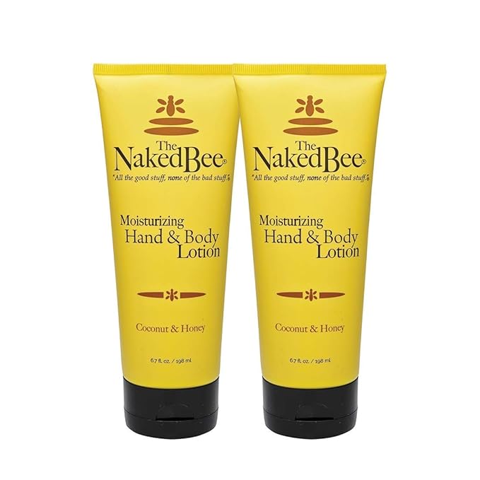 The Naked Bee Lip Balm in Orange Blossom Honey, Grapefruit Blossom Honey, and Pomegranate & Honey 0.150z + Jasmine & Honey 8oz + Coconut & Honey Moisturizing Hand & Body Lotion 6.7oz