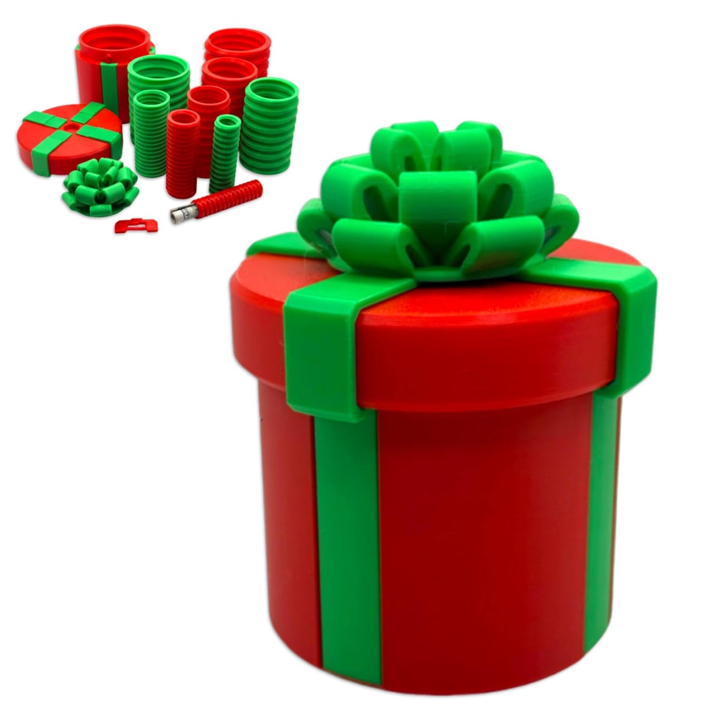 10-Layer Annoying Nesting Gift Box - 3.9inch Annoying Gift Box, Reusable Screw-Together Prank Box, Money Puzzle Box for Cash Gifts, Prank Gift Packaging for Birthday, Christmas & Fun Party Game