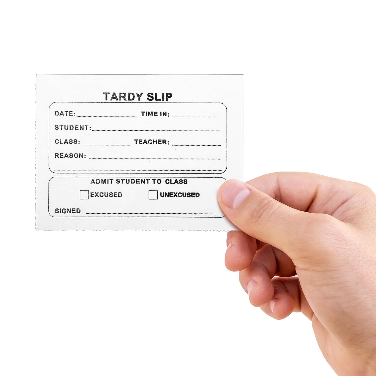 Engrowtic 800 Pcs Tardy Slip Book with Carbonless Duplicates 3.5 x 4.3 Inch Tardy Slips Per Book Form Register Copy Notebook for Student Late Arrivals Easy Removal Fold and Tear(Green and White)