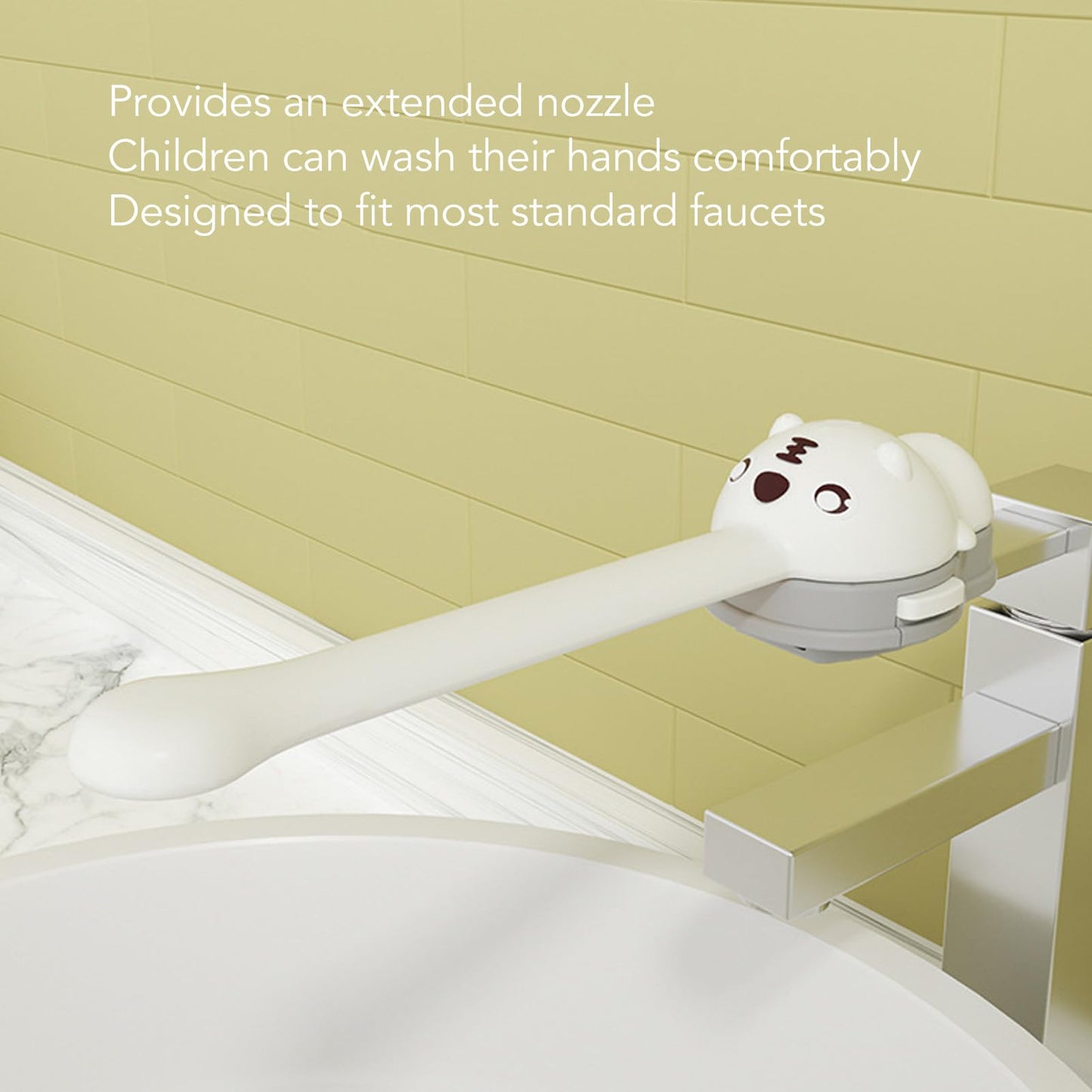 Faucet Extender Sink Handle Extender for Toddlers Kids, Universal Children Cartoon Faucet Extender, Faucet Handle Extender Faucet Extension Attachment Bathroom Sink Accessories