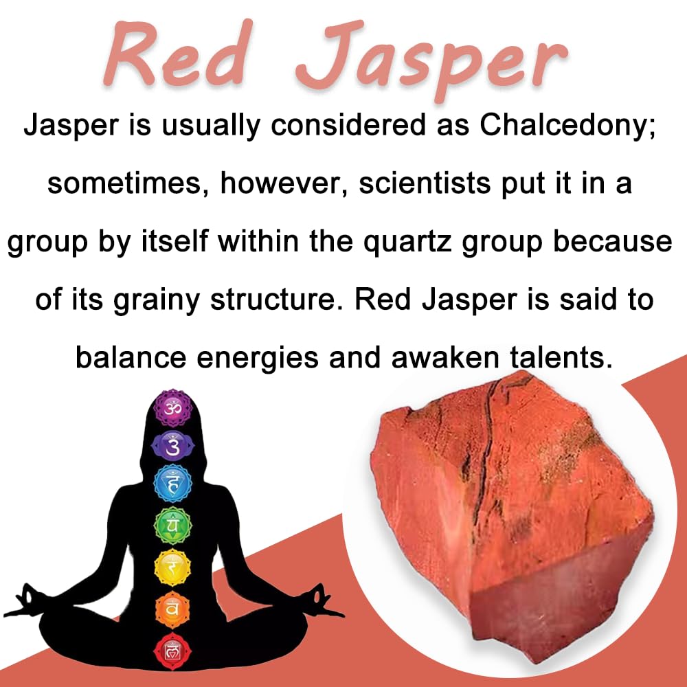 2PCS Natural Raw Stone Healing Crystals Bulk Healing Gemstones for Reiki Tumbling Fountain Rocks Meditation Garden Home Decor (Red Jasper)