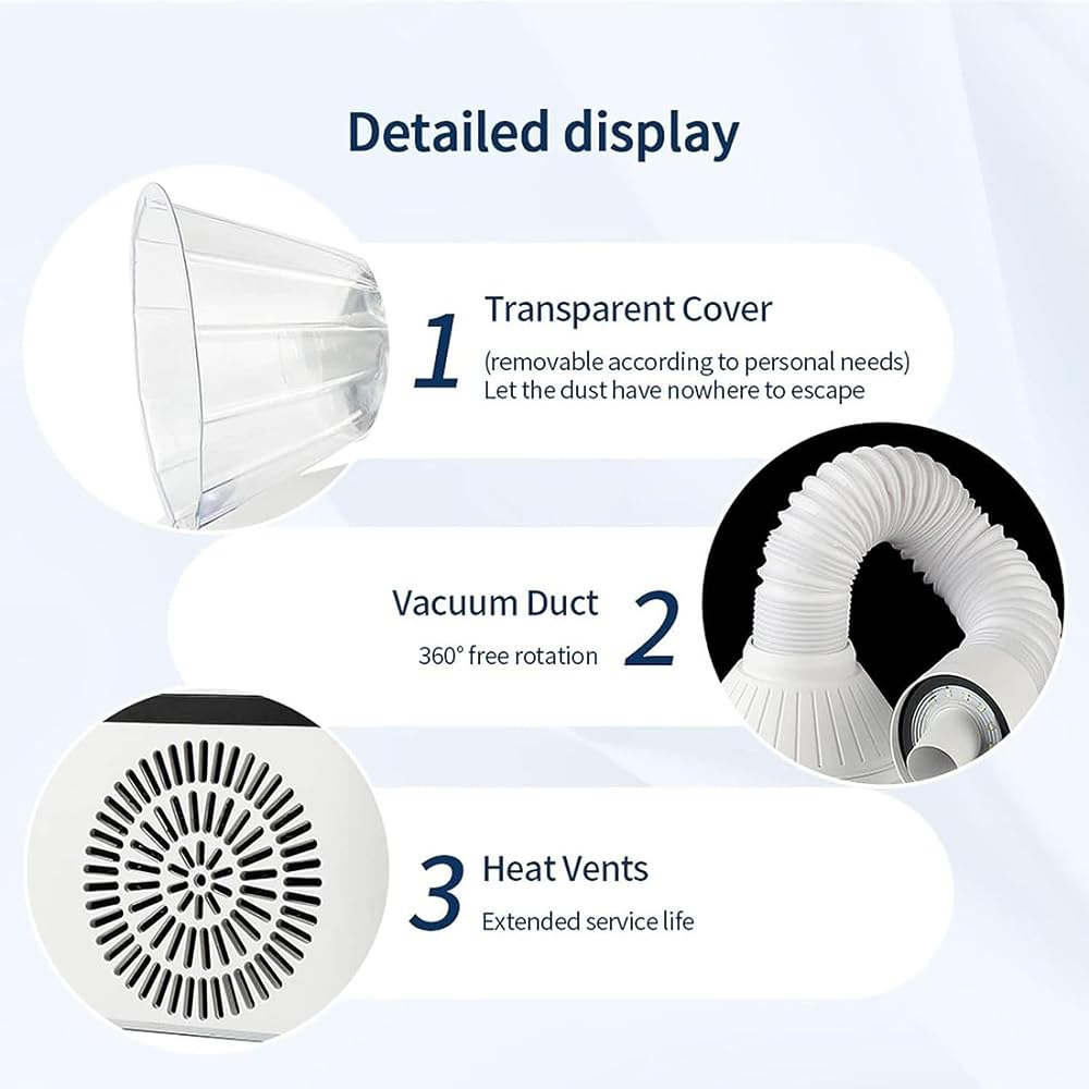 Professional 2 in 1 230W Nail Dust Collector Electric Nail Drill Machine (Vacuum Cleaner+Nail Drill Pen)