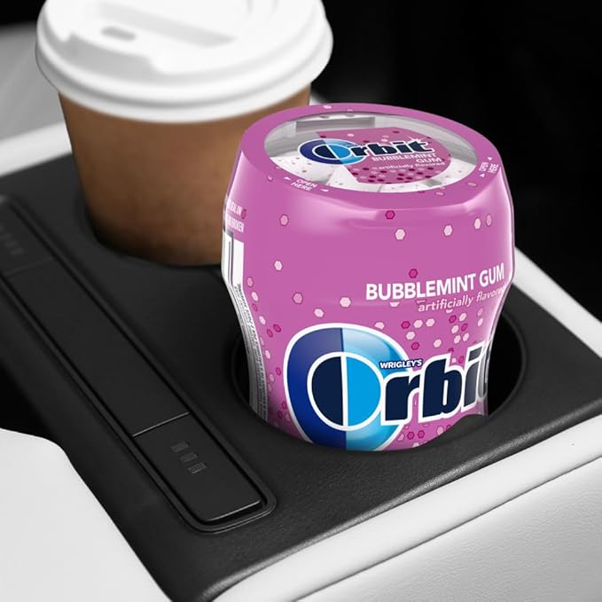 ORBIT Bubblemint Sugar Free Chewing Gum Bulk Pack, 55 Piece Bottle (4 Pack)