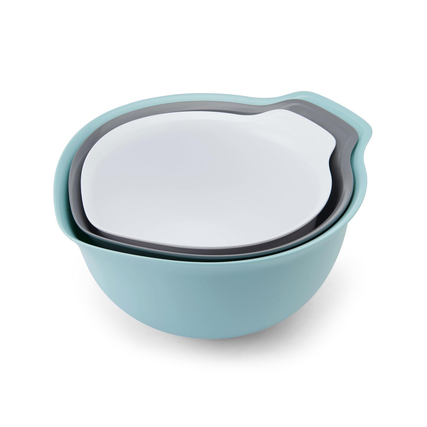 KitchenAid Universal Nesting Plastic Mixing Bowls, Set of 3, 2.5 quart, 3.5 quart, 4.5 quart, Mulitcolored