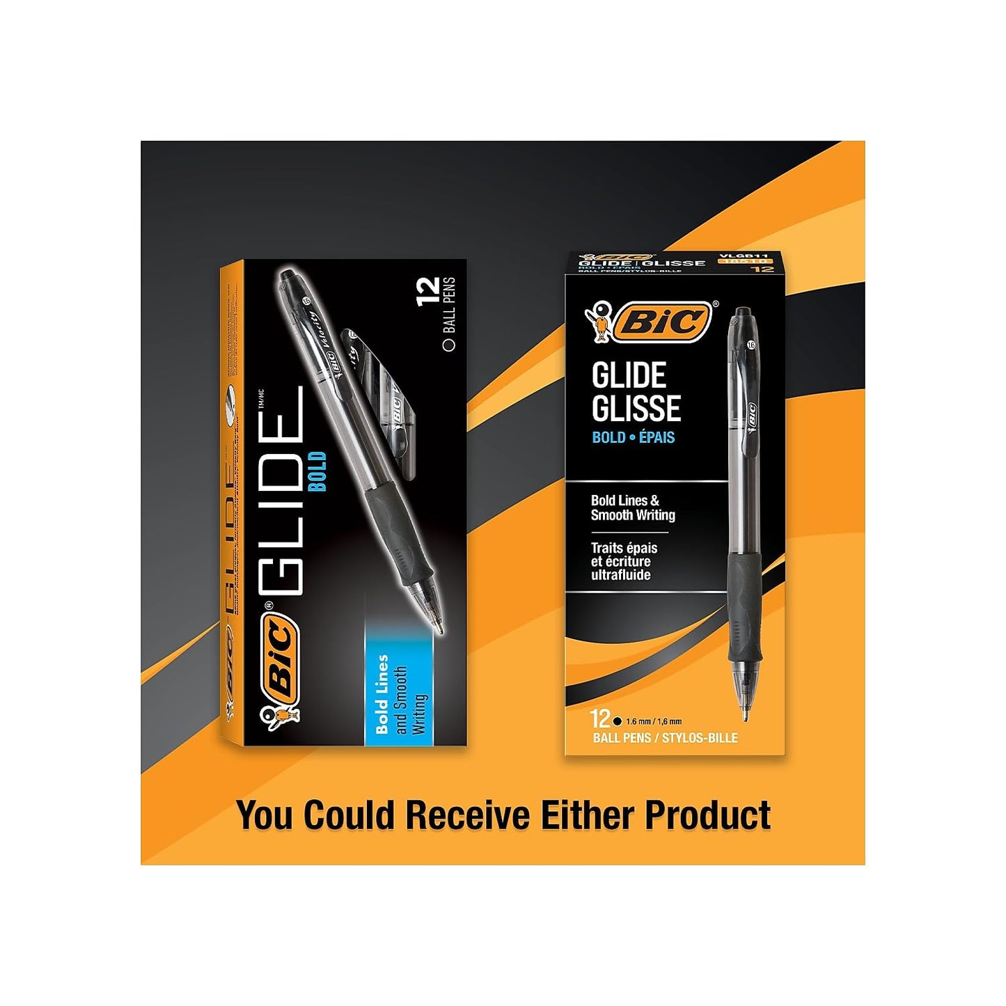BIC VLGB11BK Velocity Retractable Ballpoint Pen, Black Ink, 1.6mm, Bold, Dozen