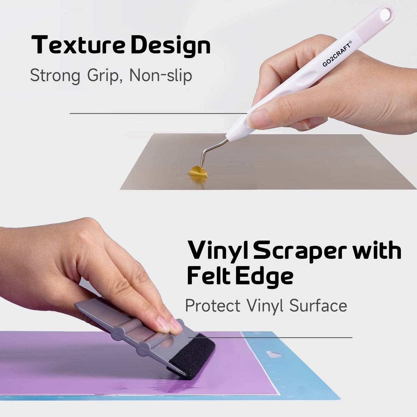 GO2CRAFT All-in-One Accessories Bundle, 90Pcs Ultimate Tools and Accessories with Vinyl, Weeding Tools, Transfer Tape, Crafting Starter Kit