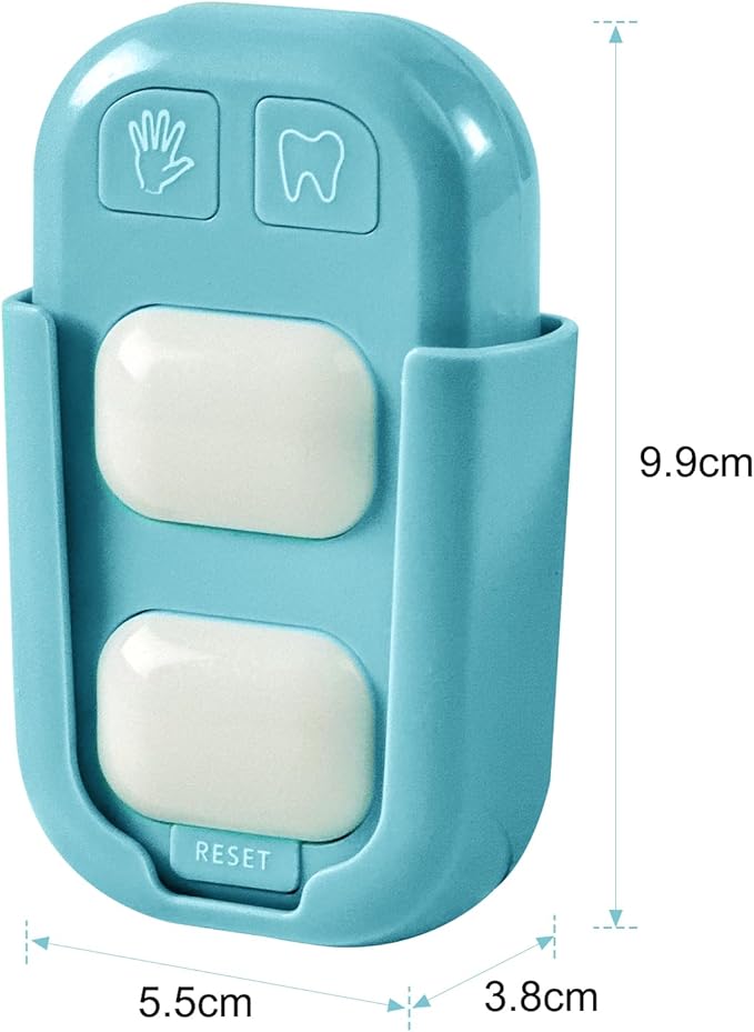 SOARING Kids' Teeth Brushing & Hand Washing Timer, Color Indicator for Training - Stick on Bathroom (Green)