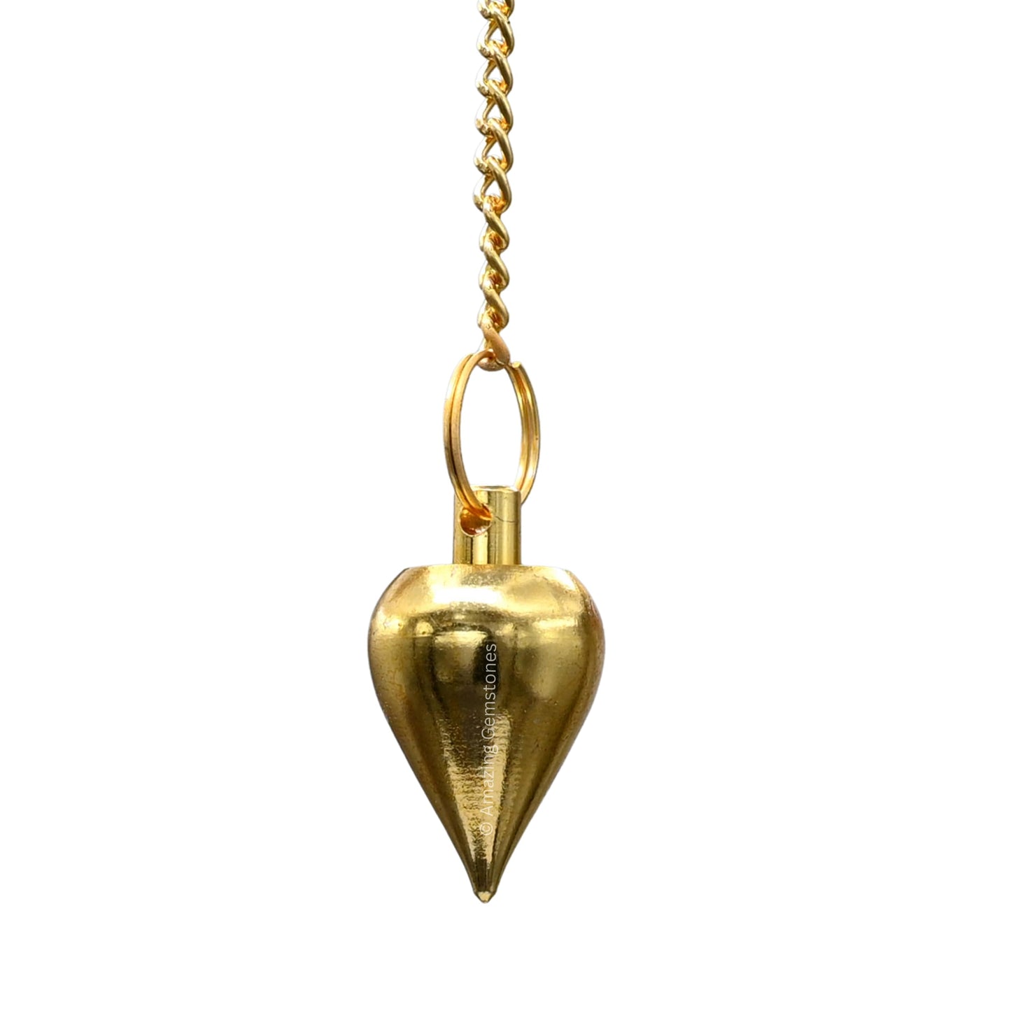 Amazing Gemstone Healing Metal Pendulums for Divination, Gold Dome Cone Steel Copper Pendulum High Energy Pendulo de Bronce Pendulos de Mesa MP107