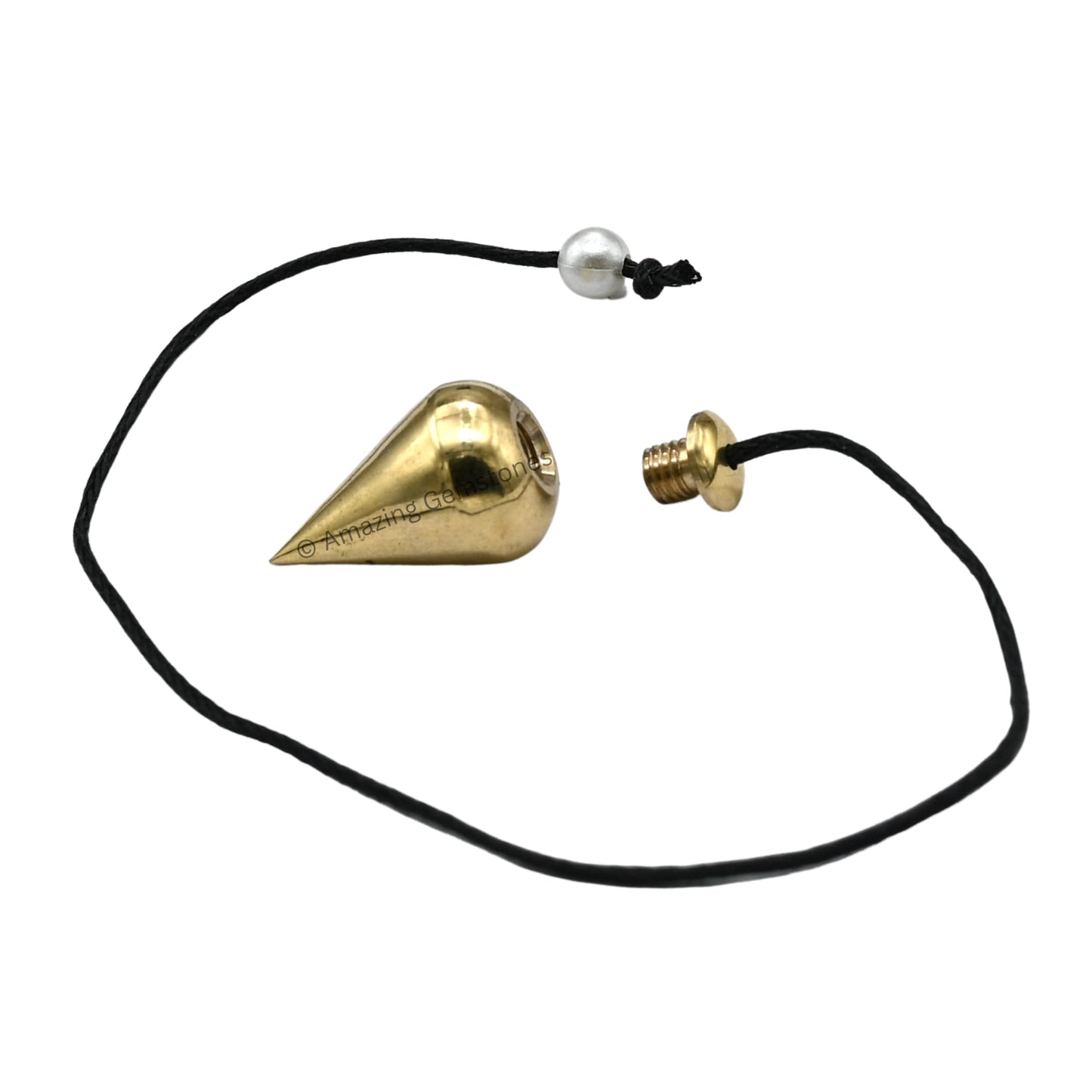 Amazing Gemstone Healing Metal Pendulums for Divination, Gold Dome Cone Steel Copper Pendulum High Energy Pendulo de Bronce Pendulos de Mesa MP87