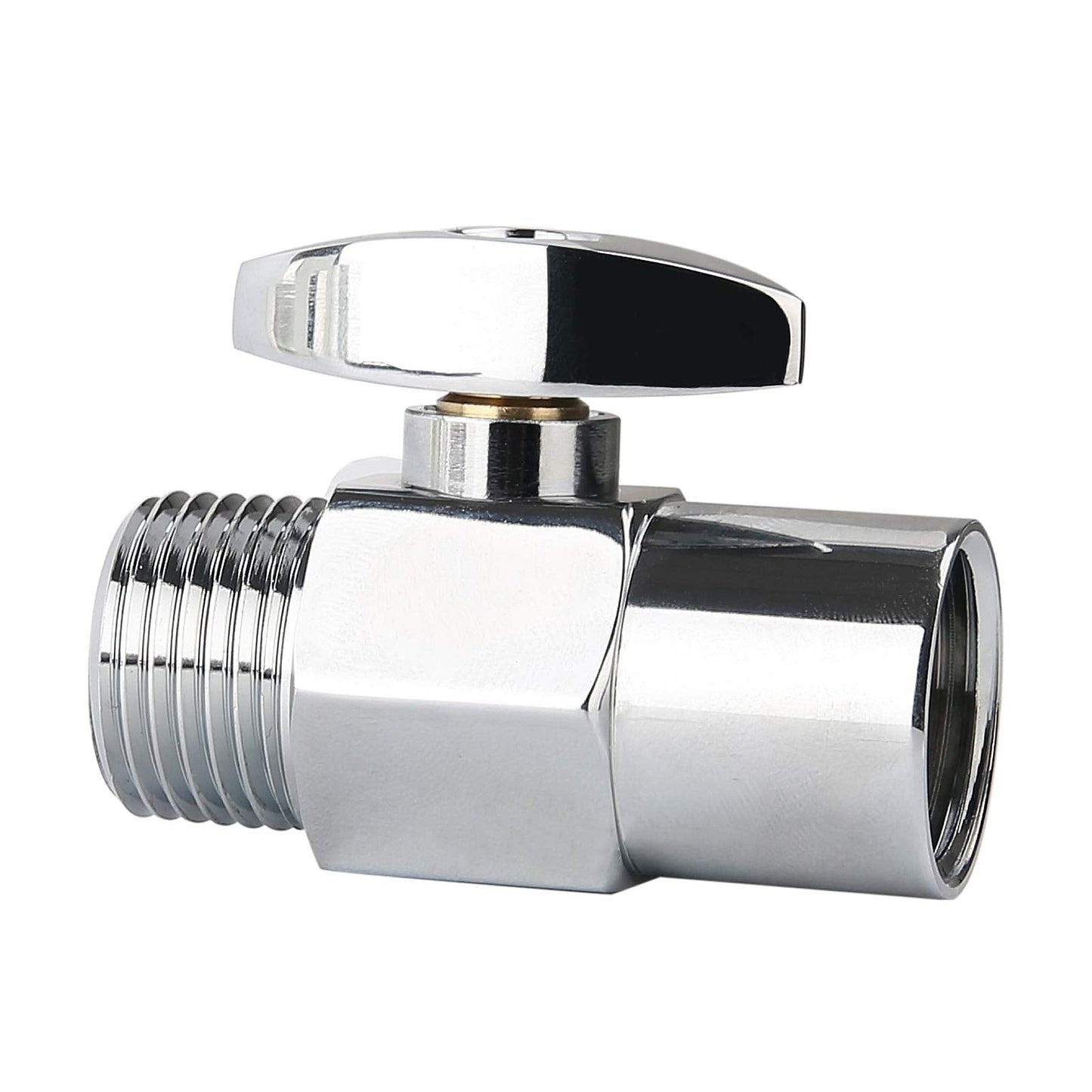 Solimeta Water Shut Off Valve, Shower Head Water Saver, Shower Head Flow Restrictor, Shower or Garden Water Flow Control Valve 1/2"NPT