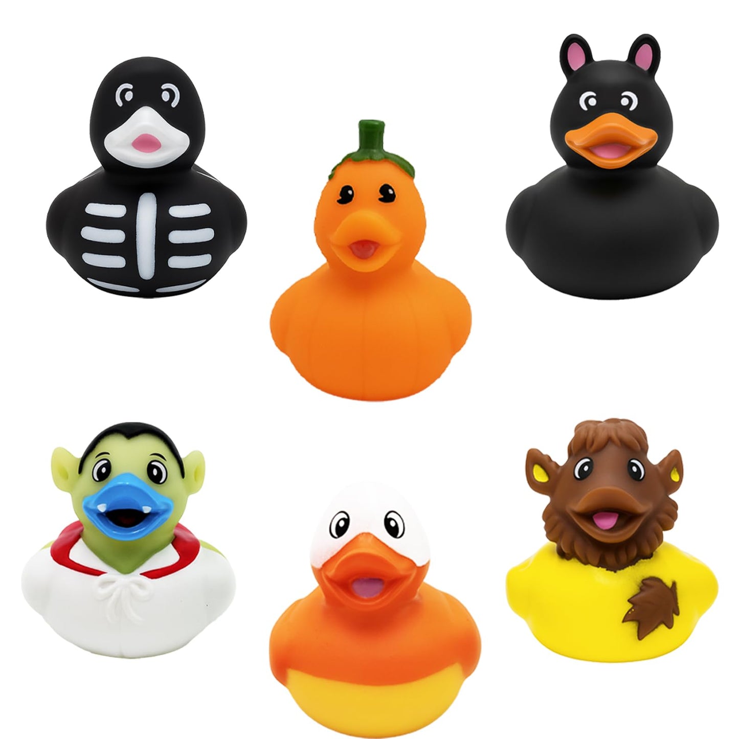 Halloween Rubber Duck Toy Duckies for Kids, Fun Bath Birthday Gifts Baby Showers Summer Beach and Pool Activity, 2" (200-Pack)