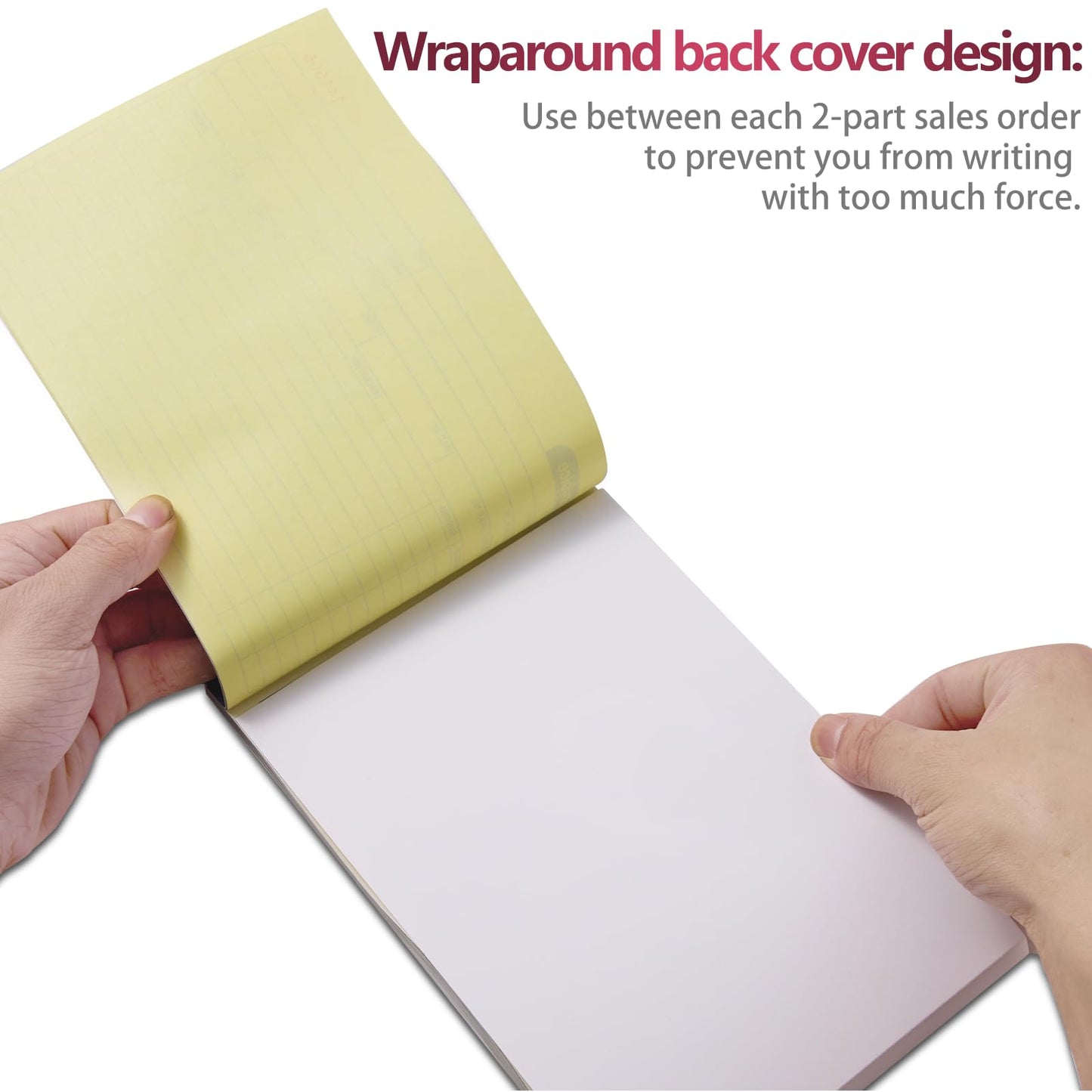 XKDOUS 20 Pack Invoice Book, 2-Part Carbonless, 5-9/16" x 8-7/16" Invoice Receipt Book for Small Business, 50 Sets per Book