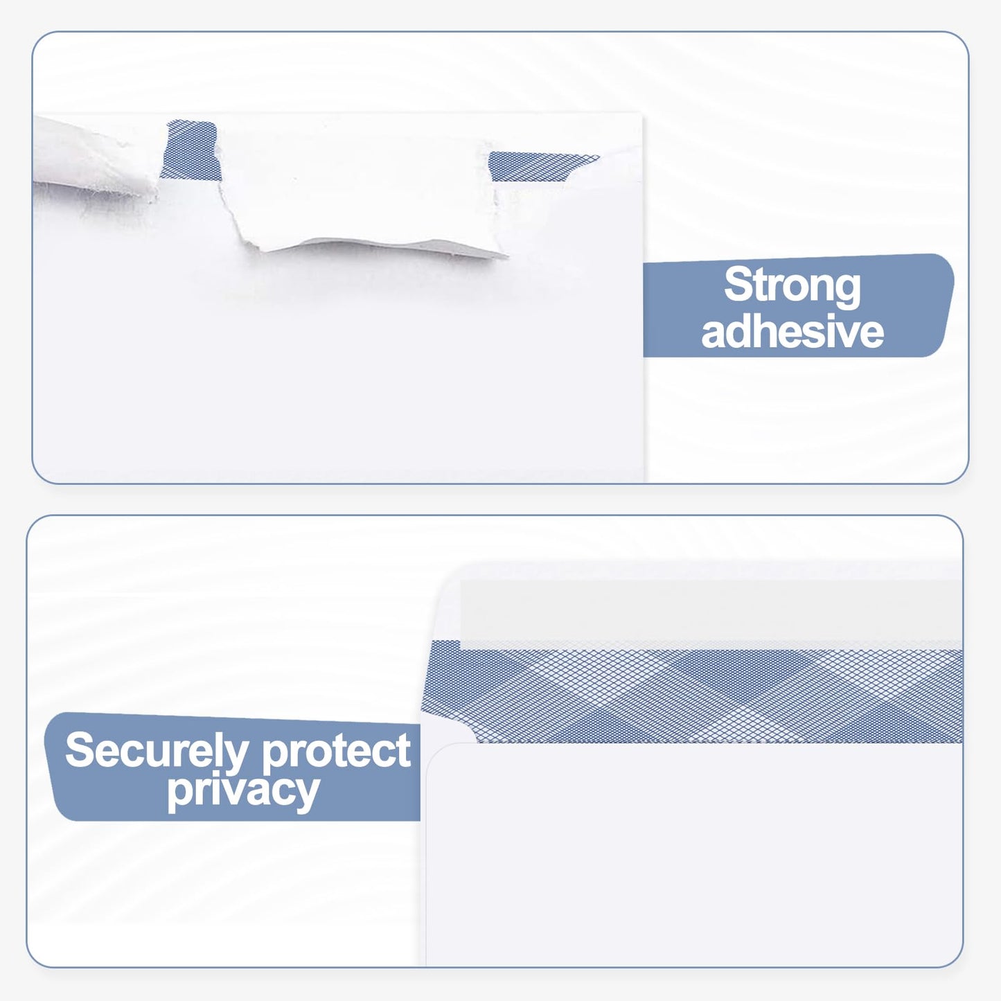 500#10 Single Window Security Envelopes, PANDRI NO.10 Security-Tinted Envelopes Designed for QuickBooks Invoices, Business Statements and Computer Printed Checks-Number 10 Size 4 1/8 Inch X 9 1/2 Inch