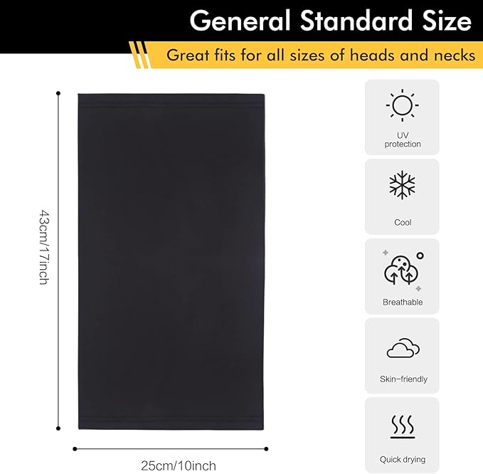 SUNLAND Breathable Gaiter Face Mask Neck Gaiter Scarf Dust Sun Protection Face Cover Windproof Ideal For Running Cycling