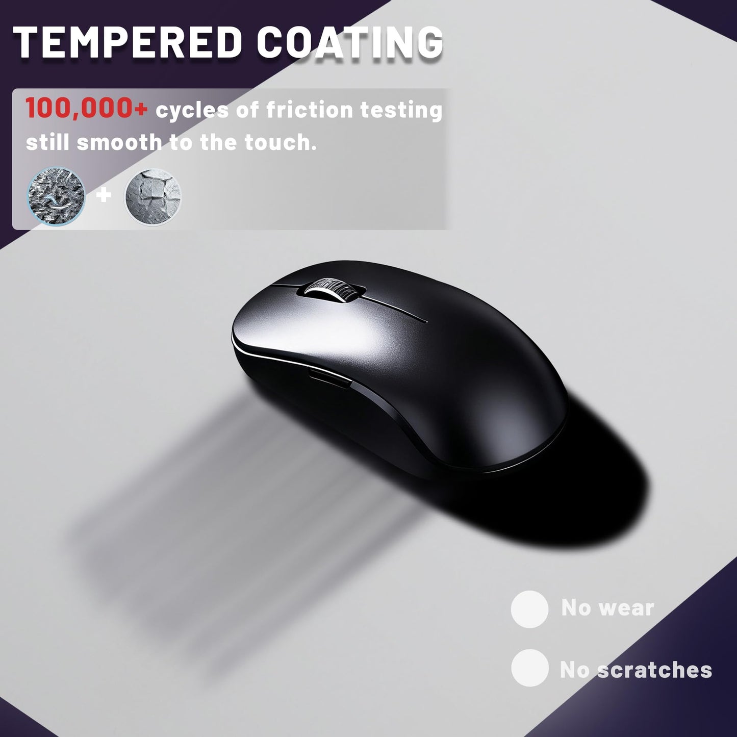 BoBliss Glass Gaming Mouse Pad-15.7"x 11.8",Ultra-Smooth Gaming and Office Mousepad-Professional-Grade Esports Mouse pad,Non-Slip Base with Noise-reducing Pads,White.