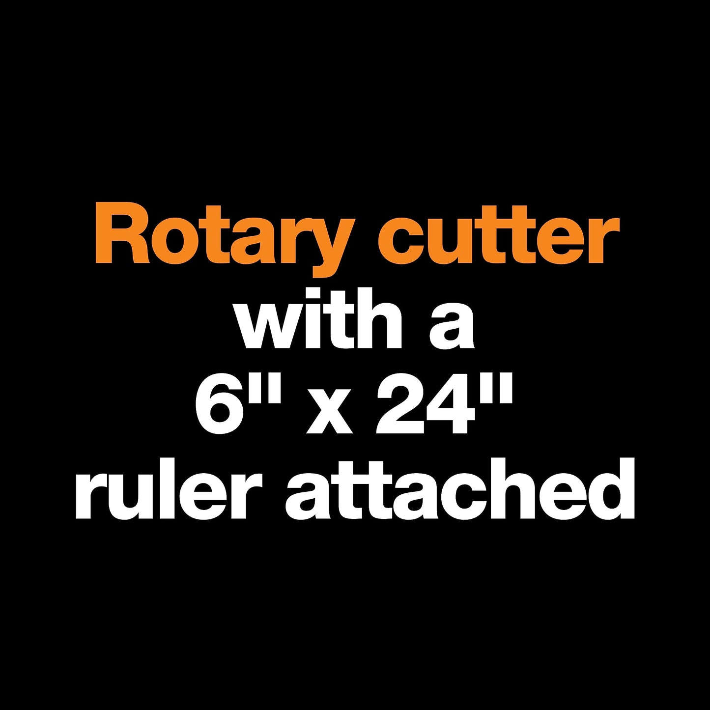Fiskars Rotary Cutter and Ruler, Quilting Ruler, Rotary Cutter for Fabric, Built-In Measuring Grid & Spring-Action Blade, 24” x 6”, Gray/Clear