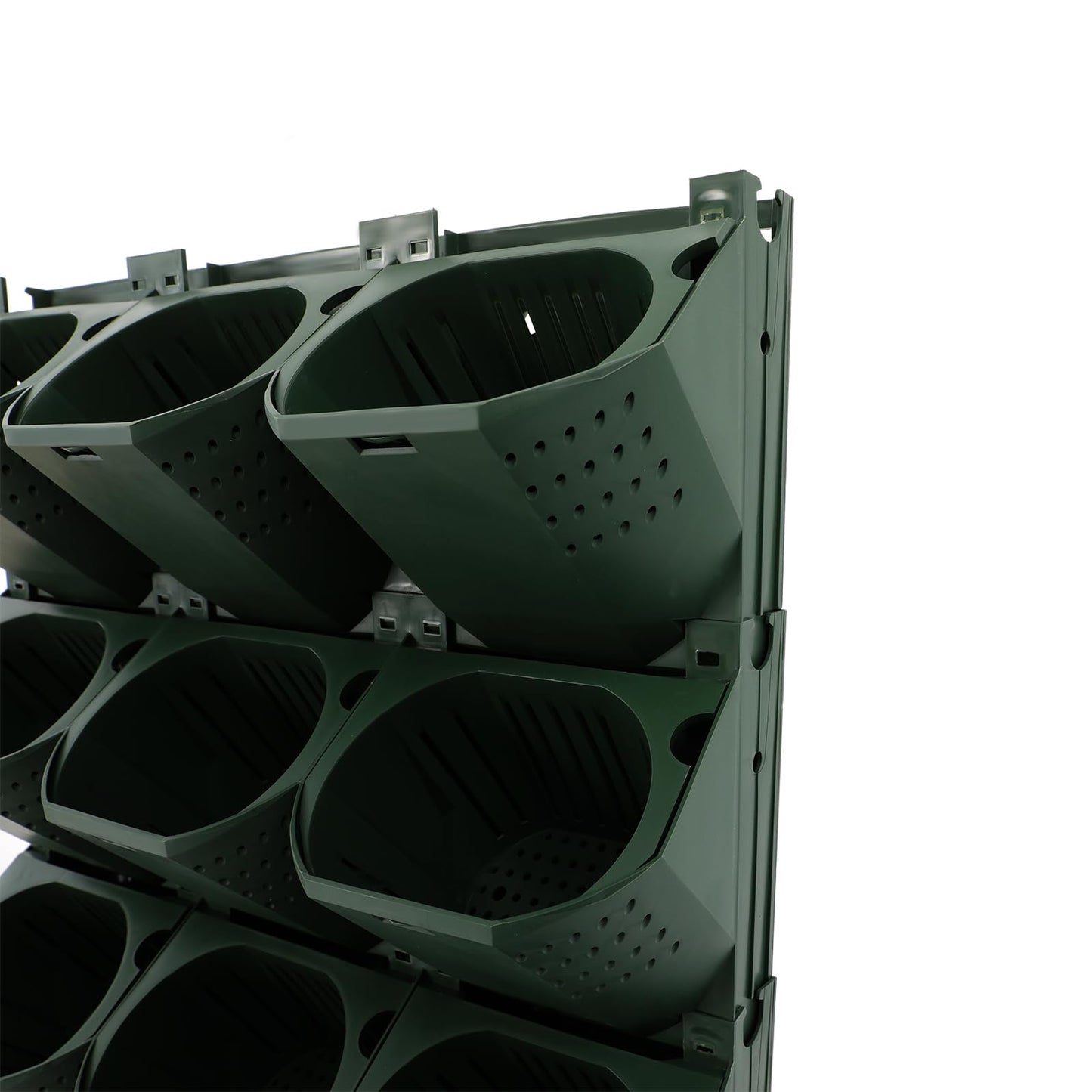 FiueStur Self Watering Wall Mounted Vertical Planter, 36 Pots Vertical Wall Planter Self-Watering System for Indoor Outdoor Garden, Modular Vertical Planter with Drainage Holes
