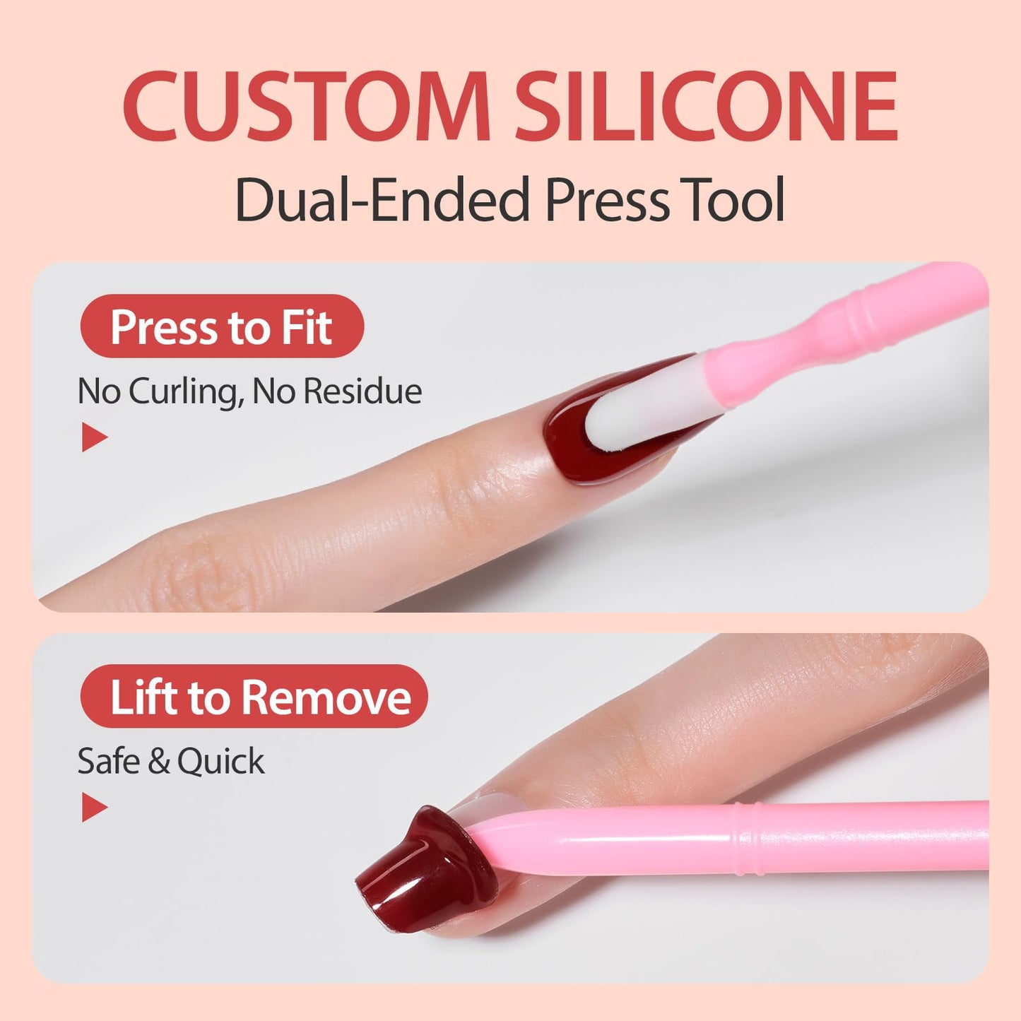 Makartt Semi Cured Gel Nail Strips Kit 2 Packs – Real Gel, Hema & TPO Free, 16 Sizes Anti-Lift Fit, UV Light Required, Salon Quality, Long Lasting, Includes Dual-Ended Tool & Prep Kit (Deep Burgundy)