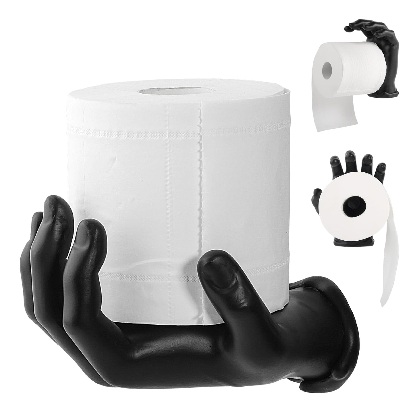 Toilet Paper Holder Black Toilet Paper roll Holder Wall Mount Unique Black Bathroom Accessories Funny Gothic Gift for Home