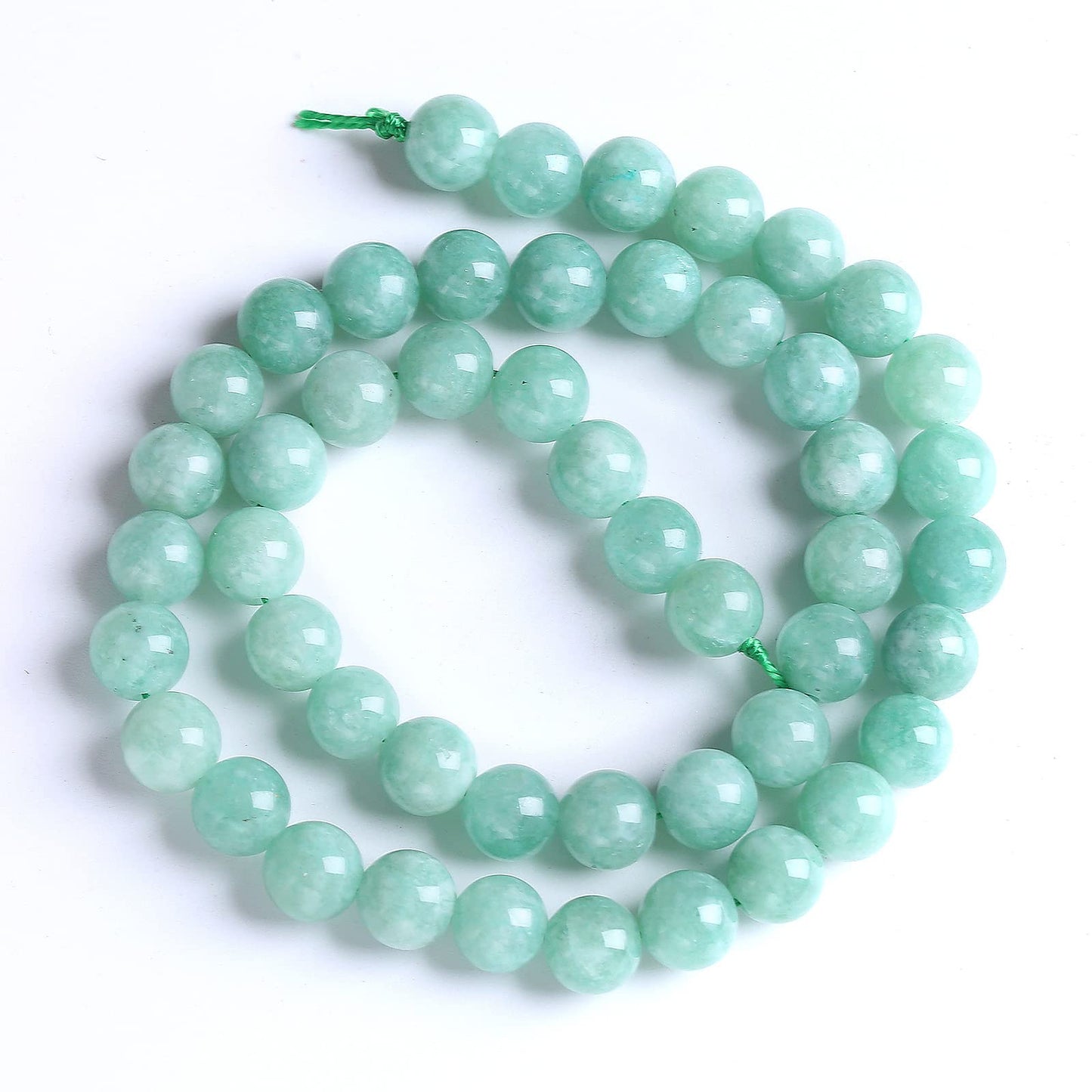 8mm 45pcs Natural Stone Burmese Jade Beads for Jewelry Making DIY Bracelet Crystal