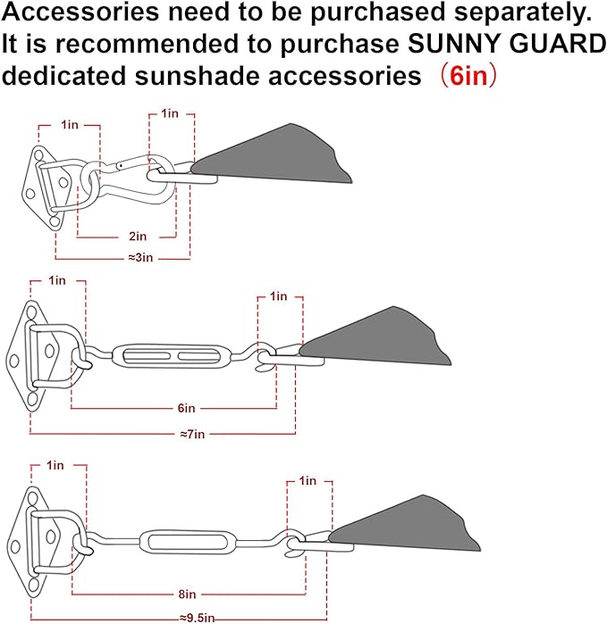 SUNNY GUARD Custom Size 14'x14'x14' Silver Grey Sun Shade Sail Triangle UV Block Shade for Backyard Yard Patio Deck Garden(Customized)