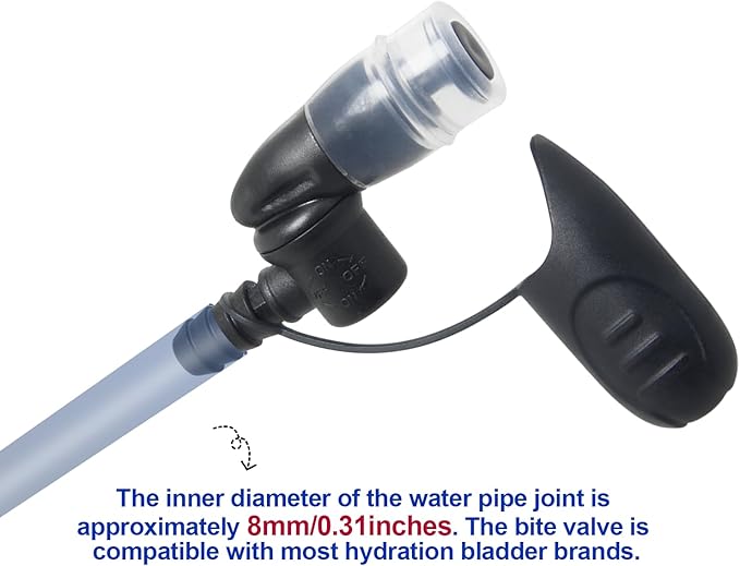 Hydration Bags Bite Valve Mouthpiece Replacement for Cross Country Bladder Bag Detachable Universal Manual Switch for Any Hydration Pack System