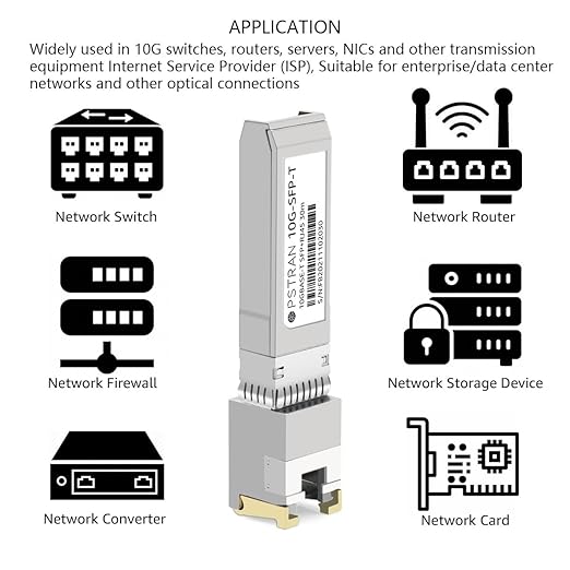 OPSTRAN 10GBASE-T SFP+ to RJ45 Copper Transceiver Module Compatible with HPE Aruba ProCurve JL563A 10G SFP+ 30m Cat6a/7