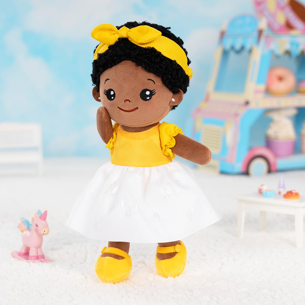 OUOZZZ Soft Baby Doll for Girls - First Baby Doll Plush Rag Doll Sleeping Cuddle Buddy Doll Toy for Kids