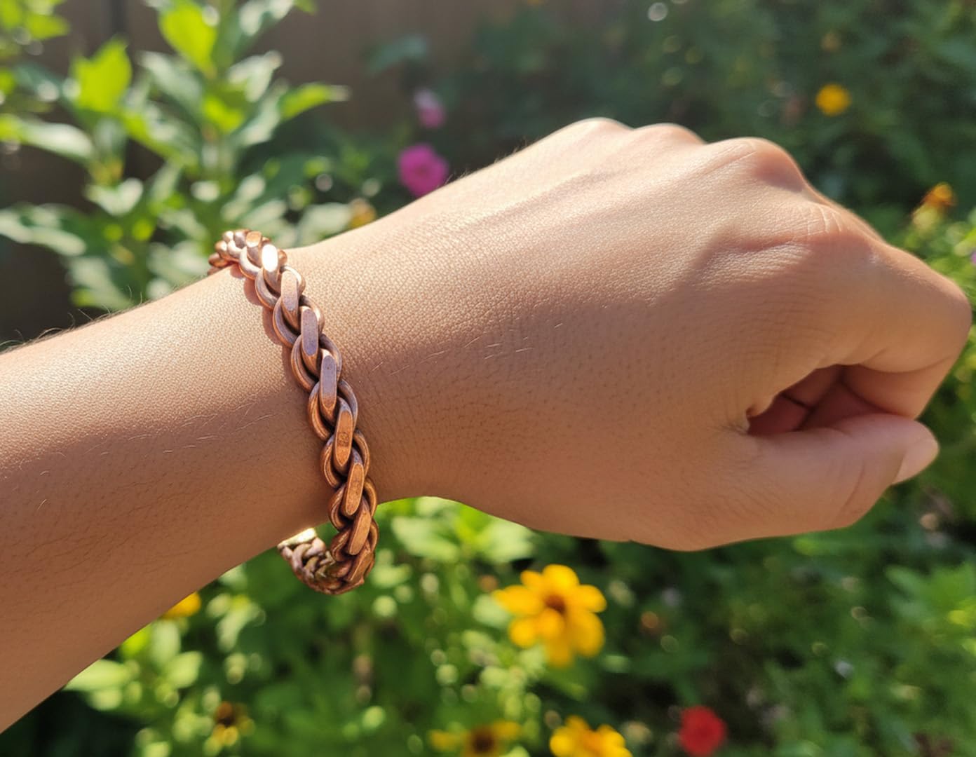 Touchstone copper bracelets | gift for men women |adjustable 100% pure solid real magnetic jewelry | handmade bracelet set combo | rope braided tibetan bangles. Set of 3 different designs