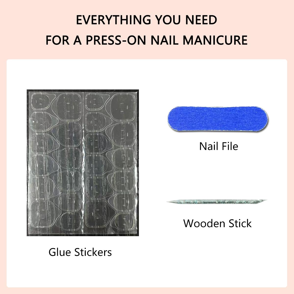 IEORGYIG Press On Nails Mid-Length Pink Gradient Fake Nails Reusable False Nails with Glue Tabs - 24Pcs Manicure Kit for Women and Girls