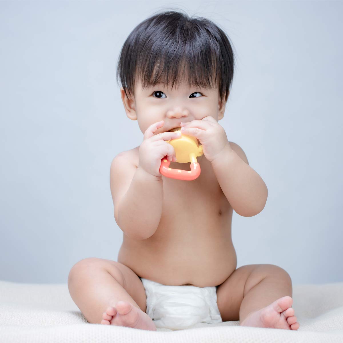 Medical-Grade Teething Toys for Babies 0-6 6-12 12-18 Months - Teethers with Baby Fruit Feeders and Baby Teethers - BPA Free/Freezer Free - Soft Textures for Infant and Toddlers (Green)