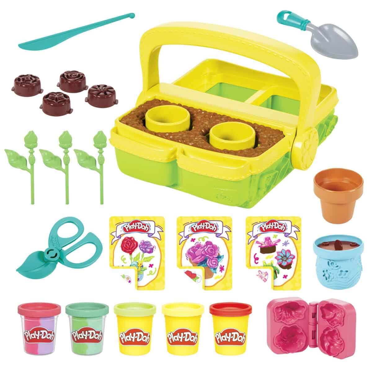 Play-Doh Blooming Flower Garden Toy Playset, Nature Pretend Play, Kids Arts & Crafts Ages 3+